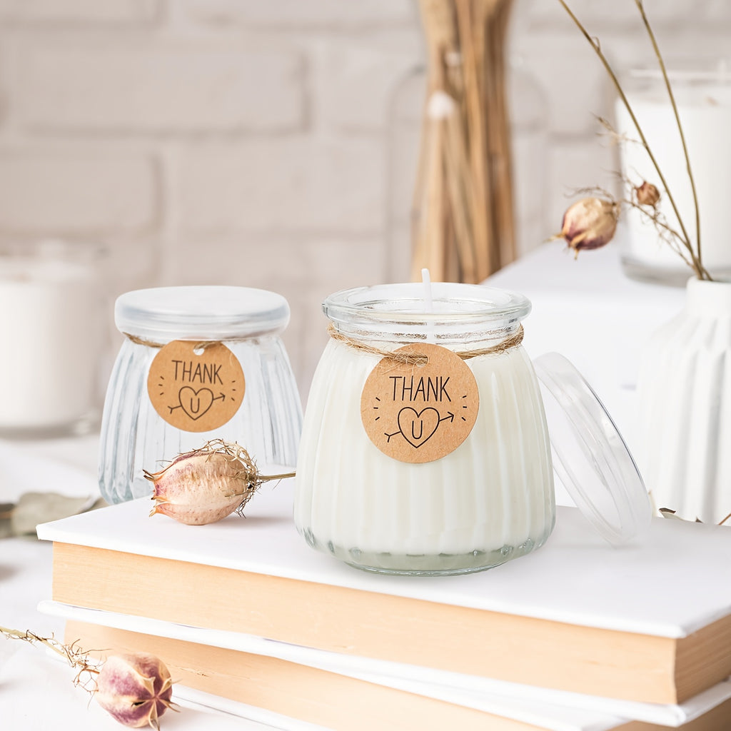 BlingFun 4pcs Mason Jar Candle Making Kit with Lids