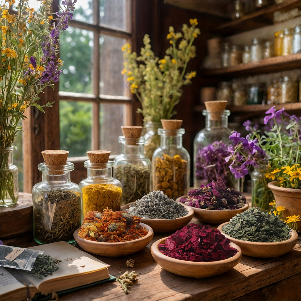 43pcs Herbs And Flowers Supplies Kit