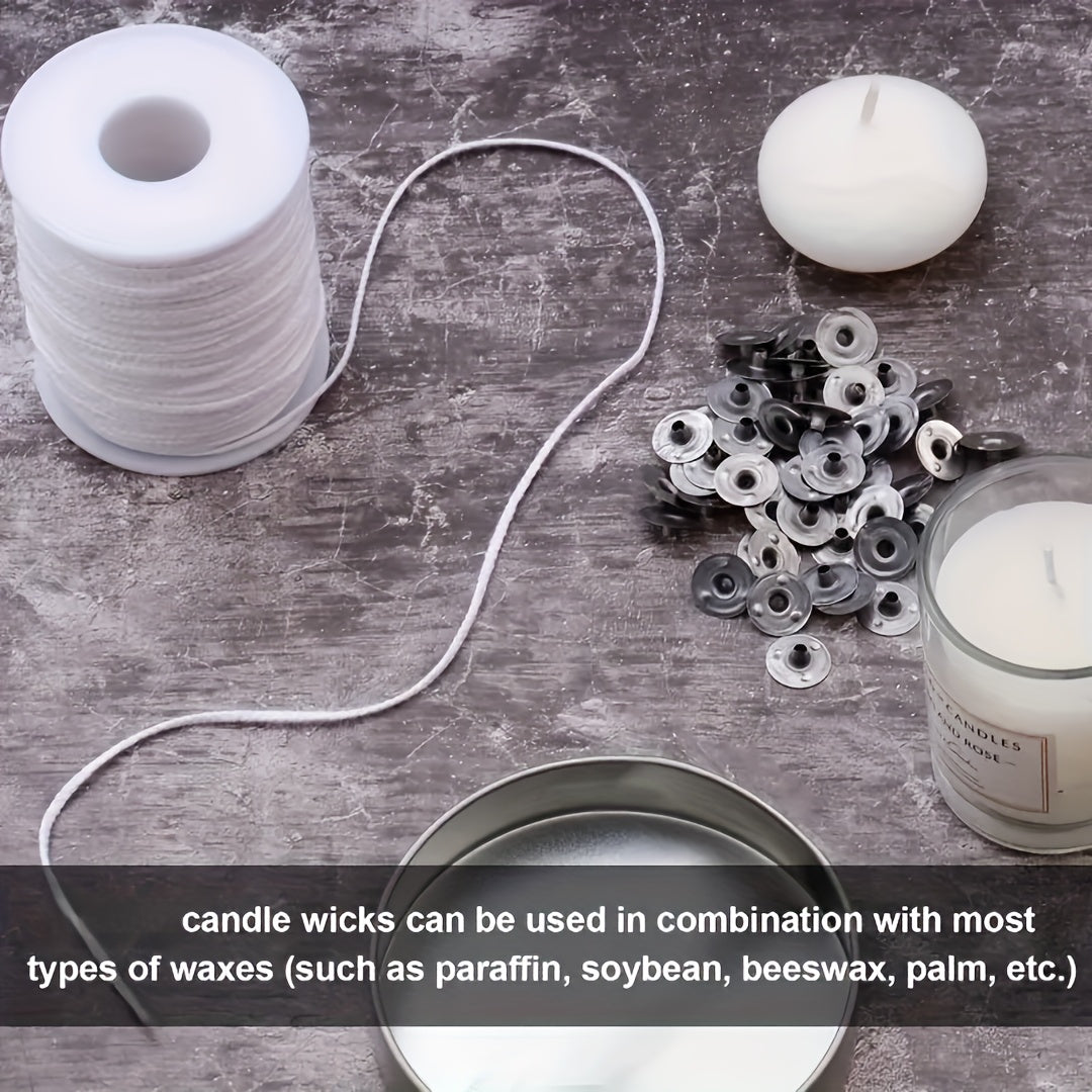 DIY Candle Making Kit - 2401.57inch Smokeless Wick Set