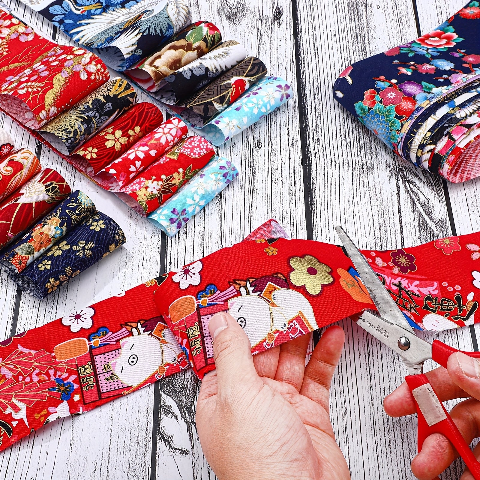 100pcs Japanese Jelly Roll Fabric