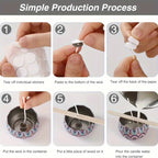 310pcs Wick Set, 1/3/6/8 Inch With 10 Holders And 100 Labels