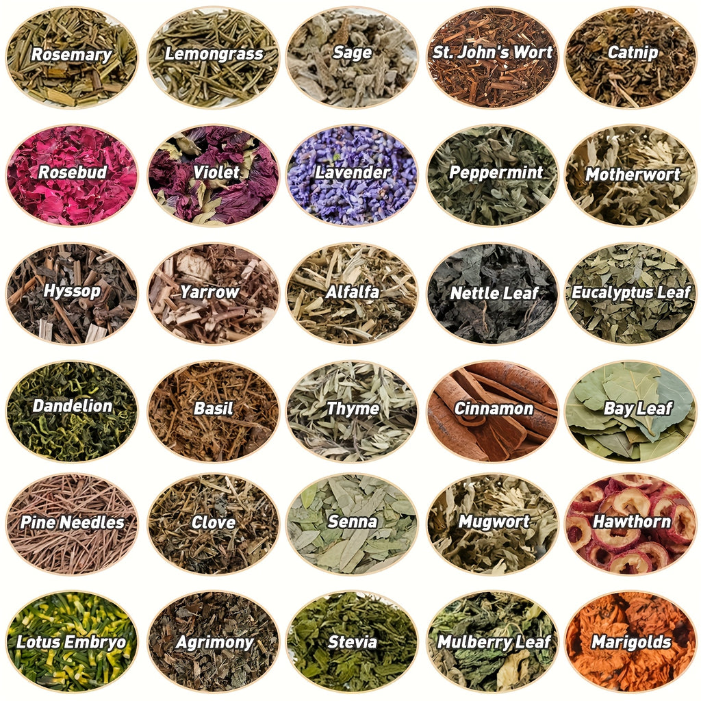 43pcs Herbs And Flowers Supplies Kit