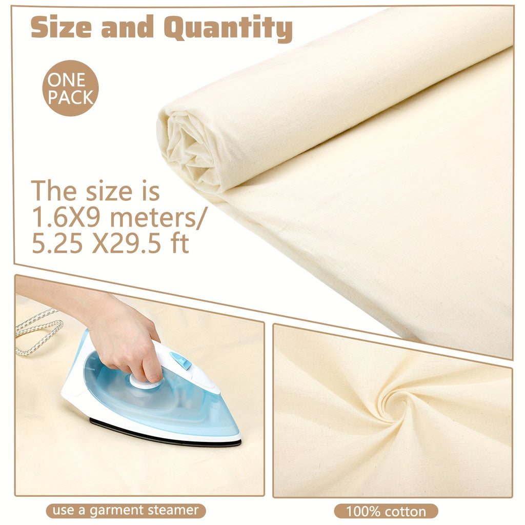 10 Yards Muslin Unbleached Natural Fabric