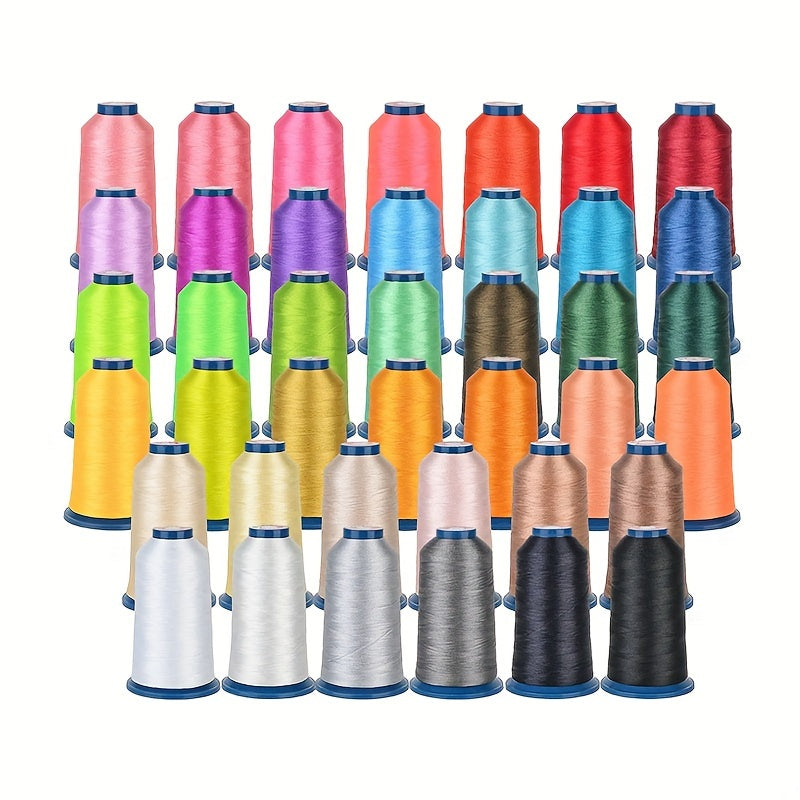 40 Colors 100% Polyester Embroidery Sewing Thread Combo
