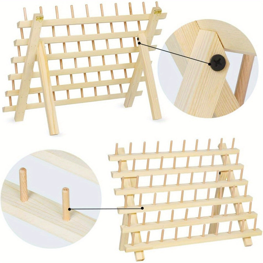 2 Pack 60-Spool Sewing Thread Holder Rack