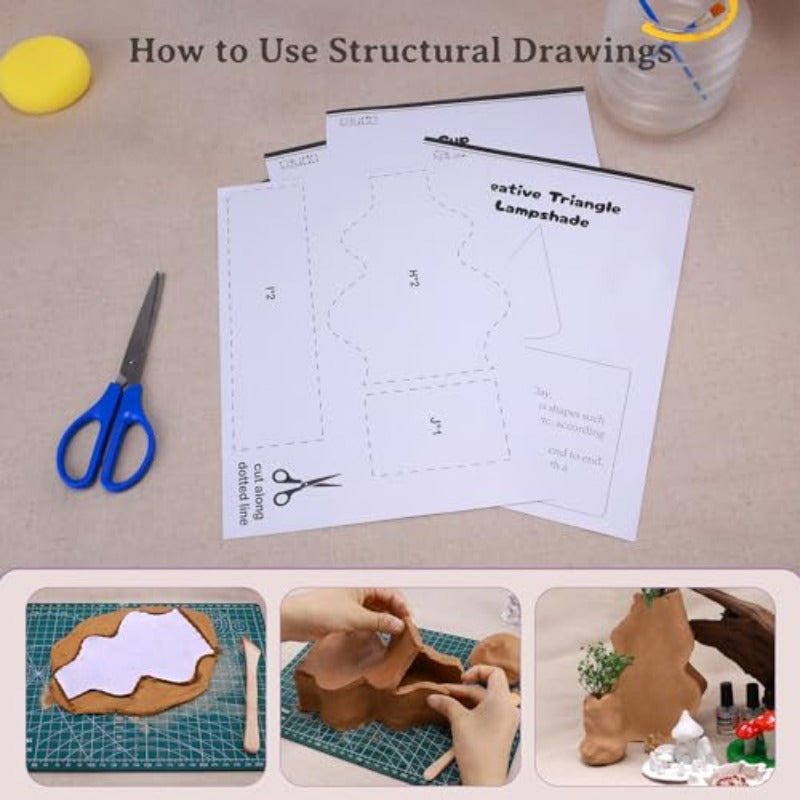 4.4 lbs. Air Dry Pottery Clay Kit