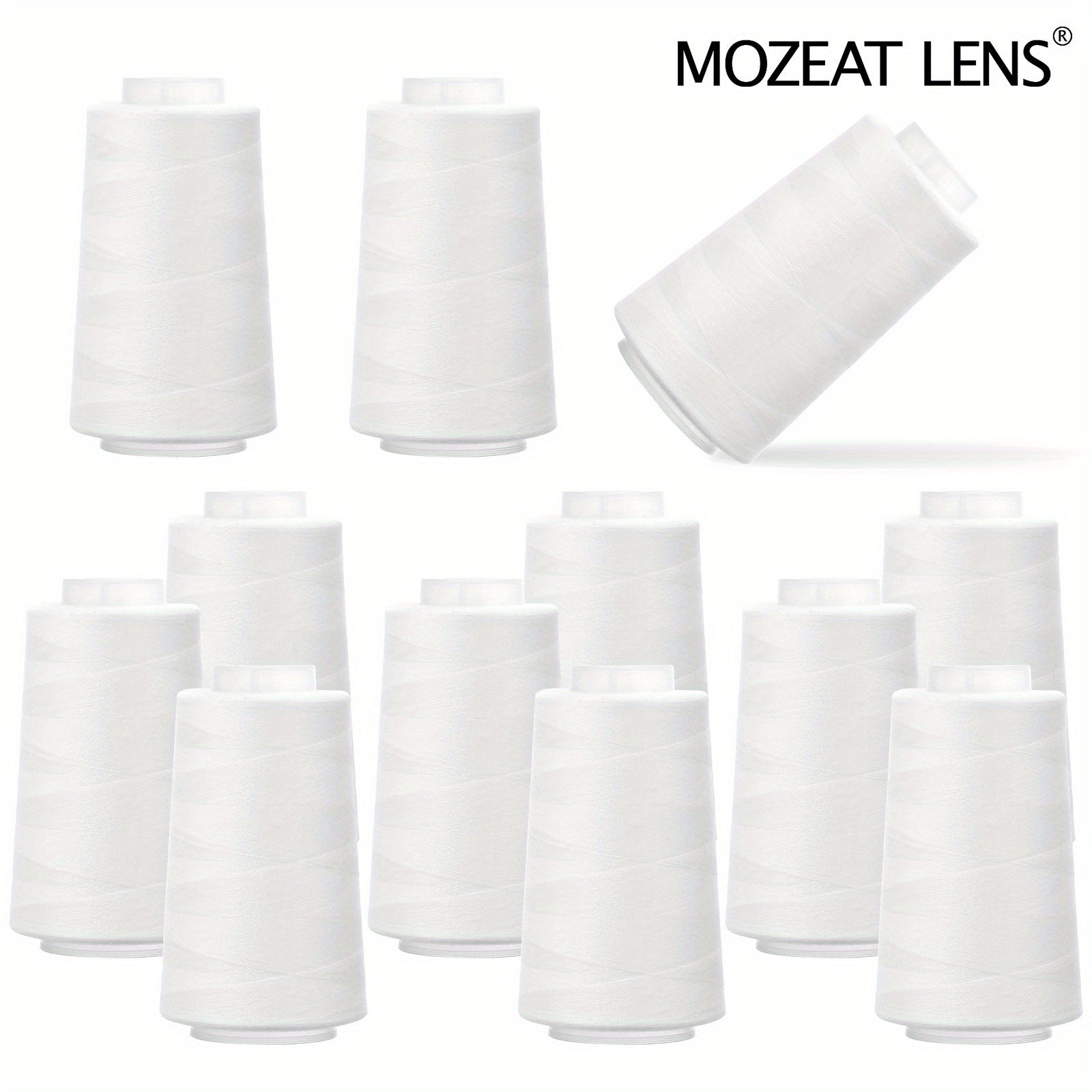 12-Pack All-Purpose Sewing Thread - Heavy-Duty 3000 Yards