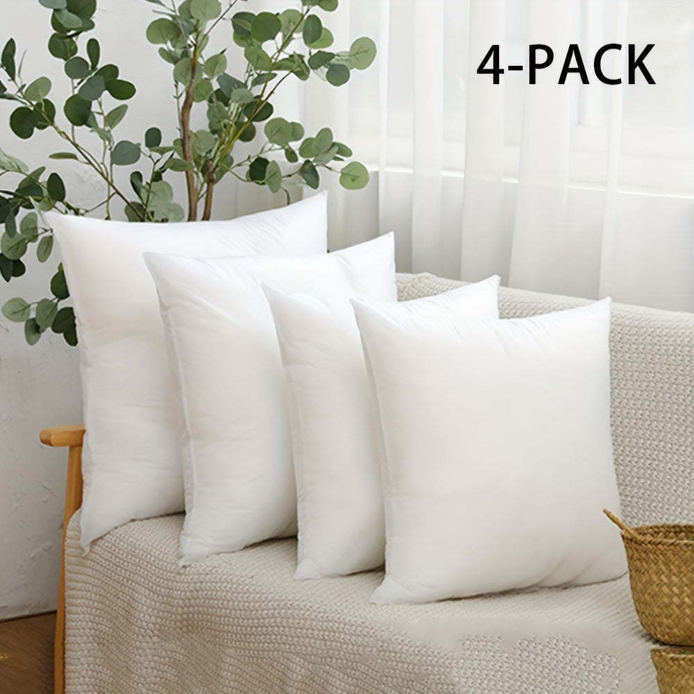 2/4pcs Decorative Pillow Inserts, 18x18 Inches