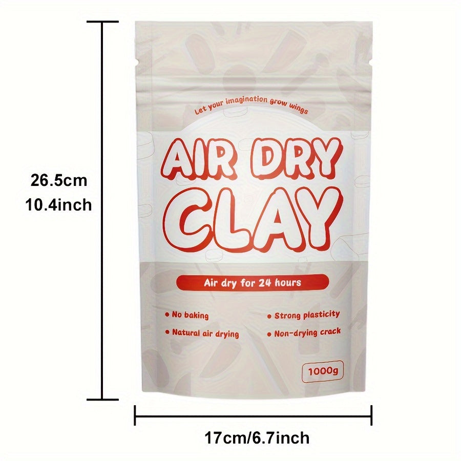 1000g Air Dry Clay, Natural Stone Modeling Clay