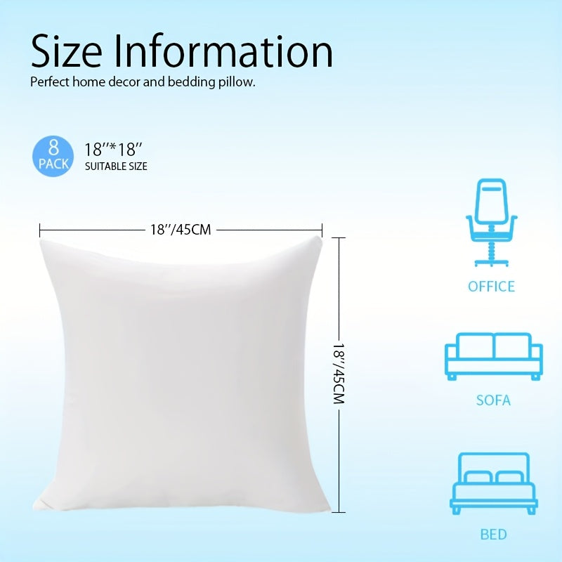 2/4pcs Decorative Pillow Inserts, 18x18 Inches