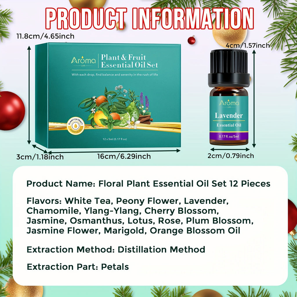 12*0.17oz Oil Essential Oils Set