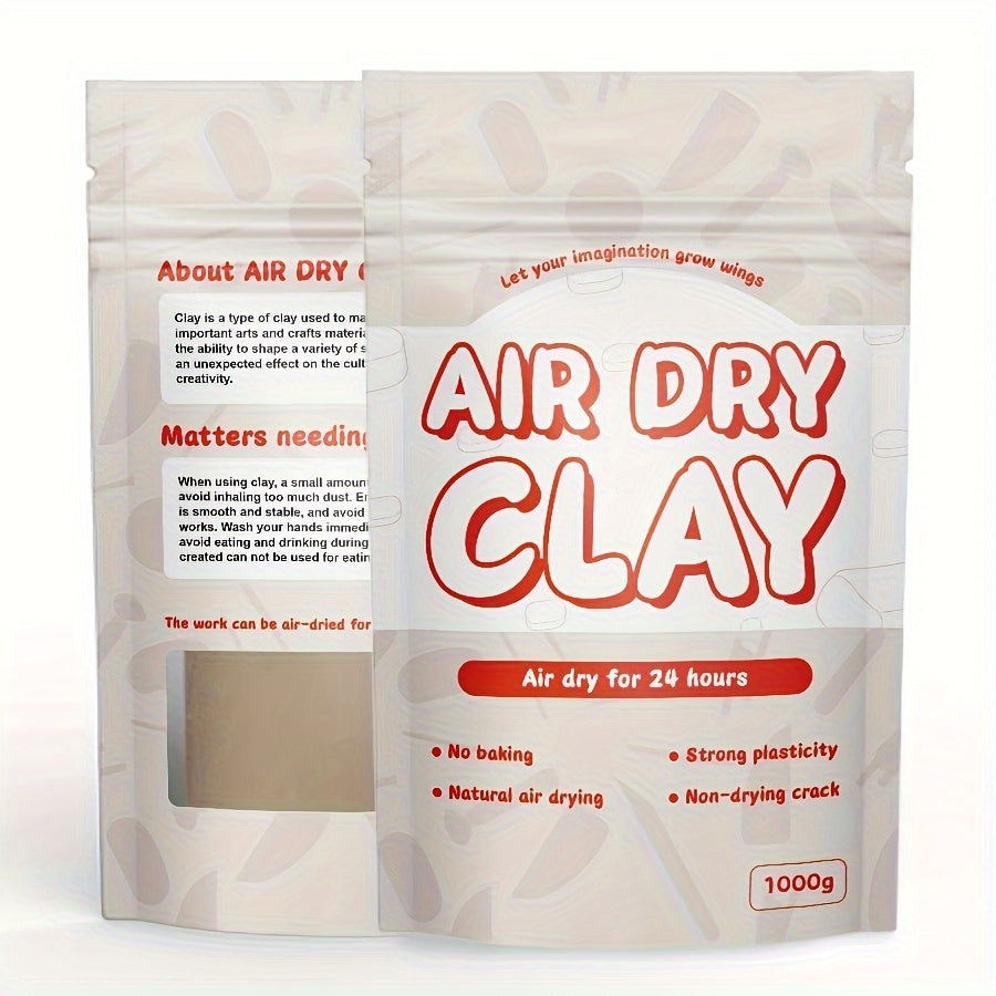 1000g Air Dry Clay, Natural Stone Modeling Clay
