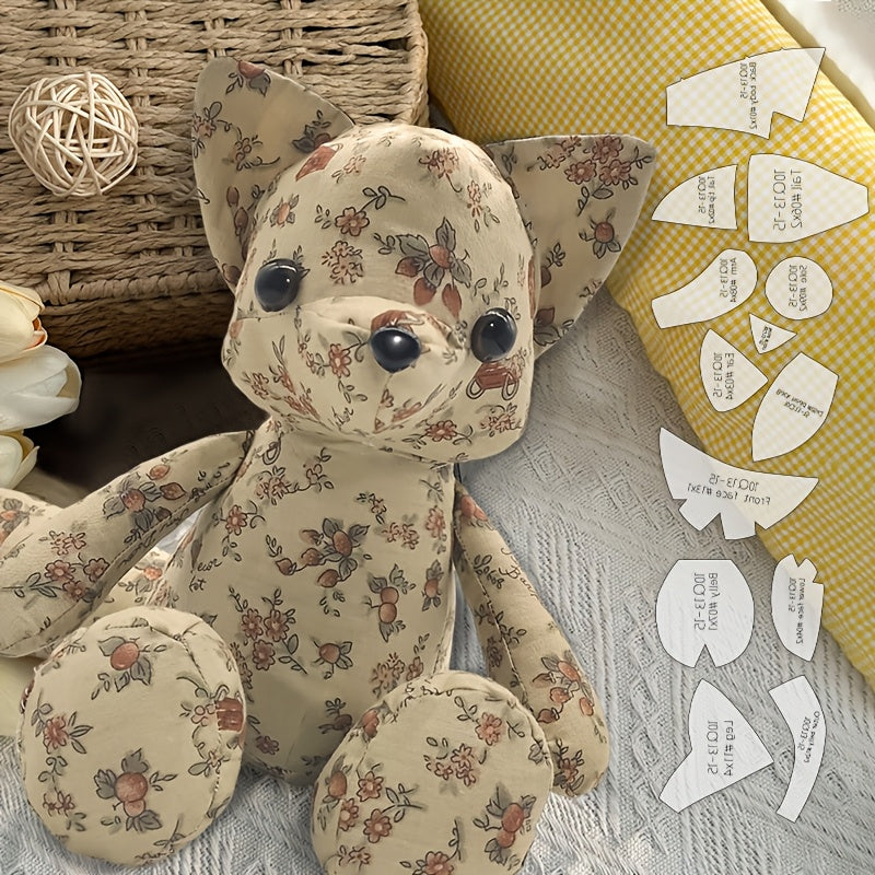 13pcs Fox Sewing Templates