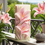 Elegant White Silicone Tulip Lily Mold for DIY Candles