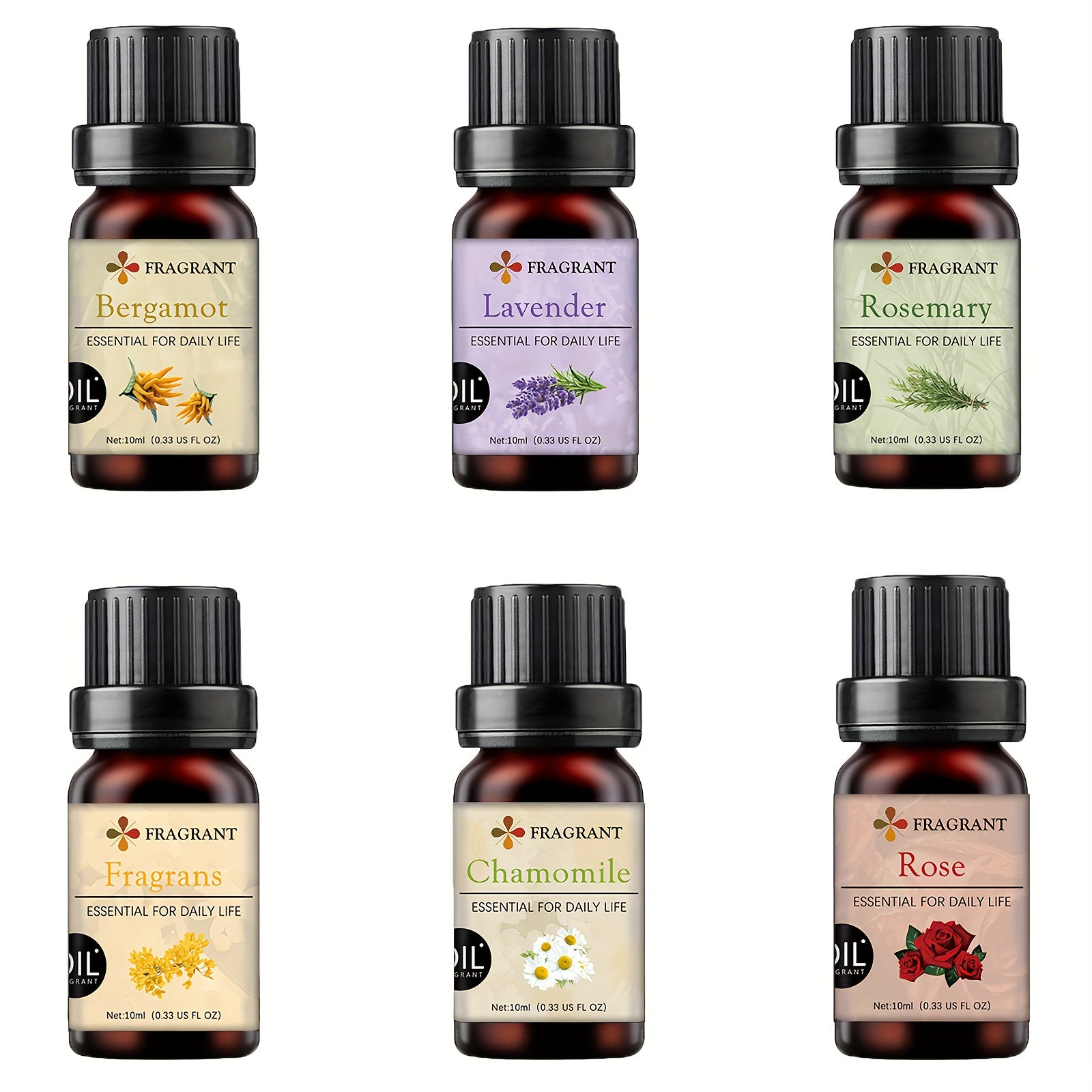 Rosemary And Chamomile Scented Essential Oil Set