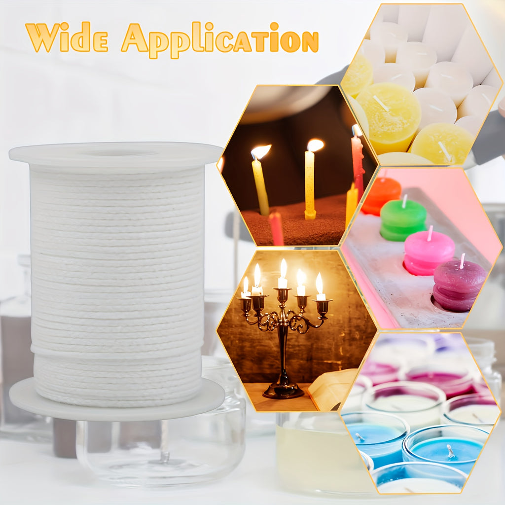 DIY Candle Making Kit - 2401.57inch Smokeless Wick Set