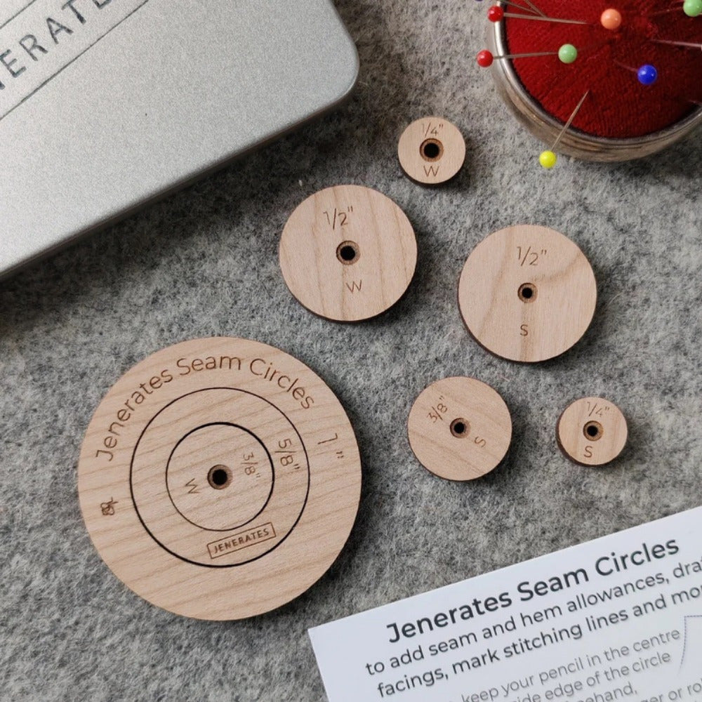 Wooden Circle Quilting Template Toos Set