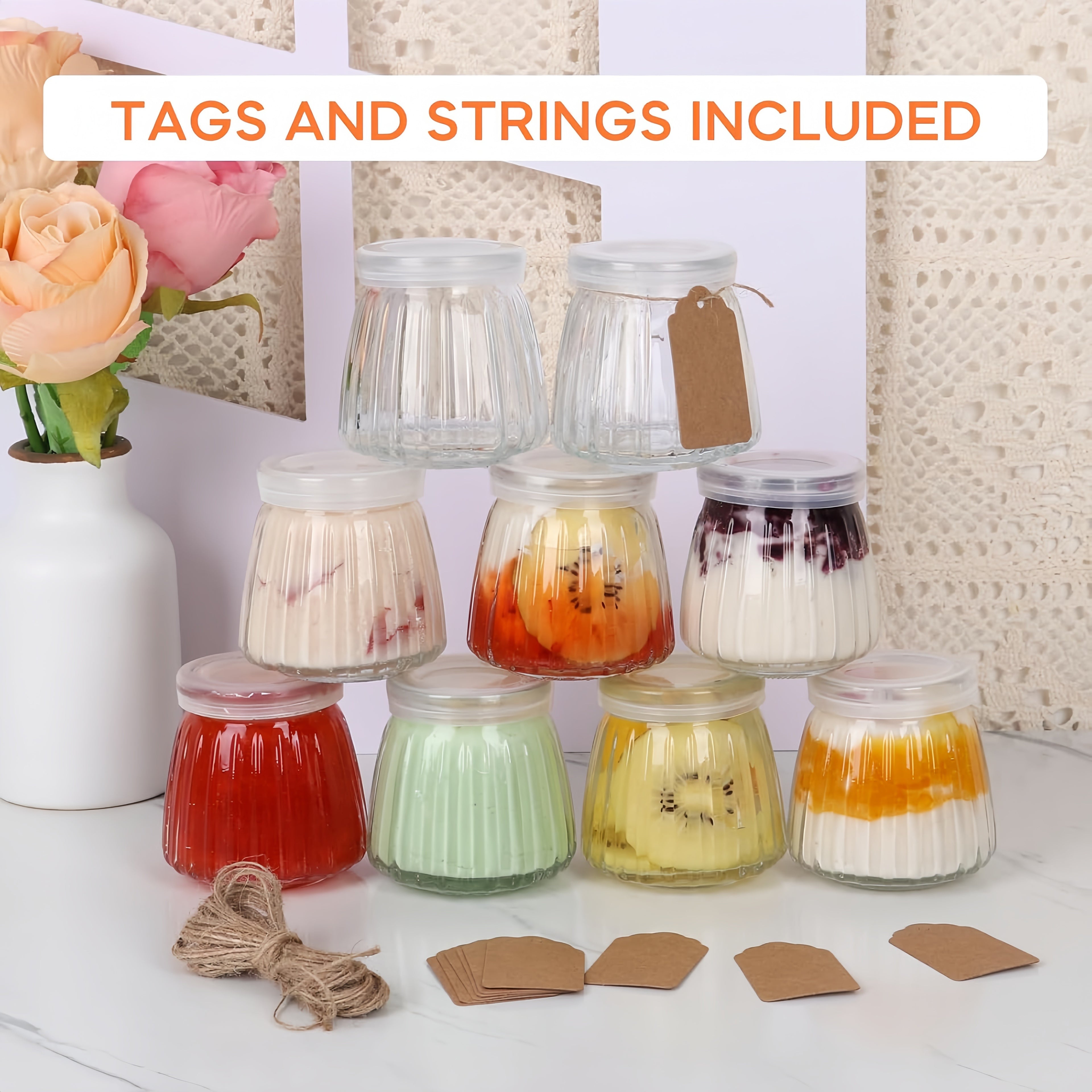 BlingFun 4pcs Mason Jar Candle Making Kit with Lids