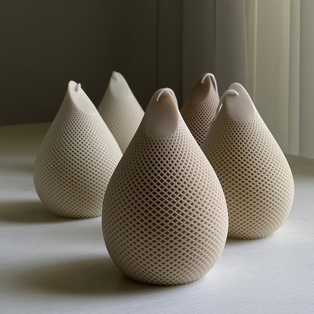 1pc Water Drop Candle Making Silicone Mold DIY Creative Geometric Shape Candle Making Handmade Resin Clay Plaster Ornament Silicone Molds Gift Art Crafts Home Decorations