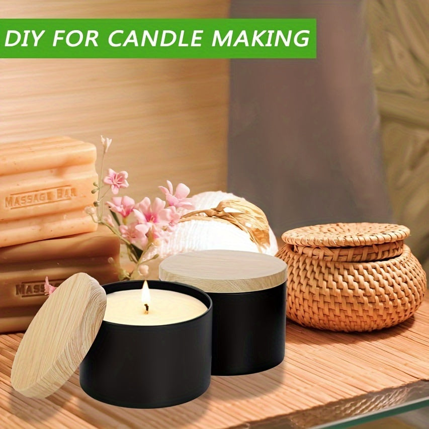 42pcs/6Set Black Candle Tins