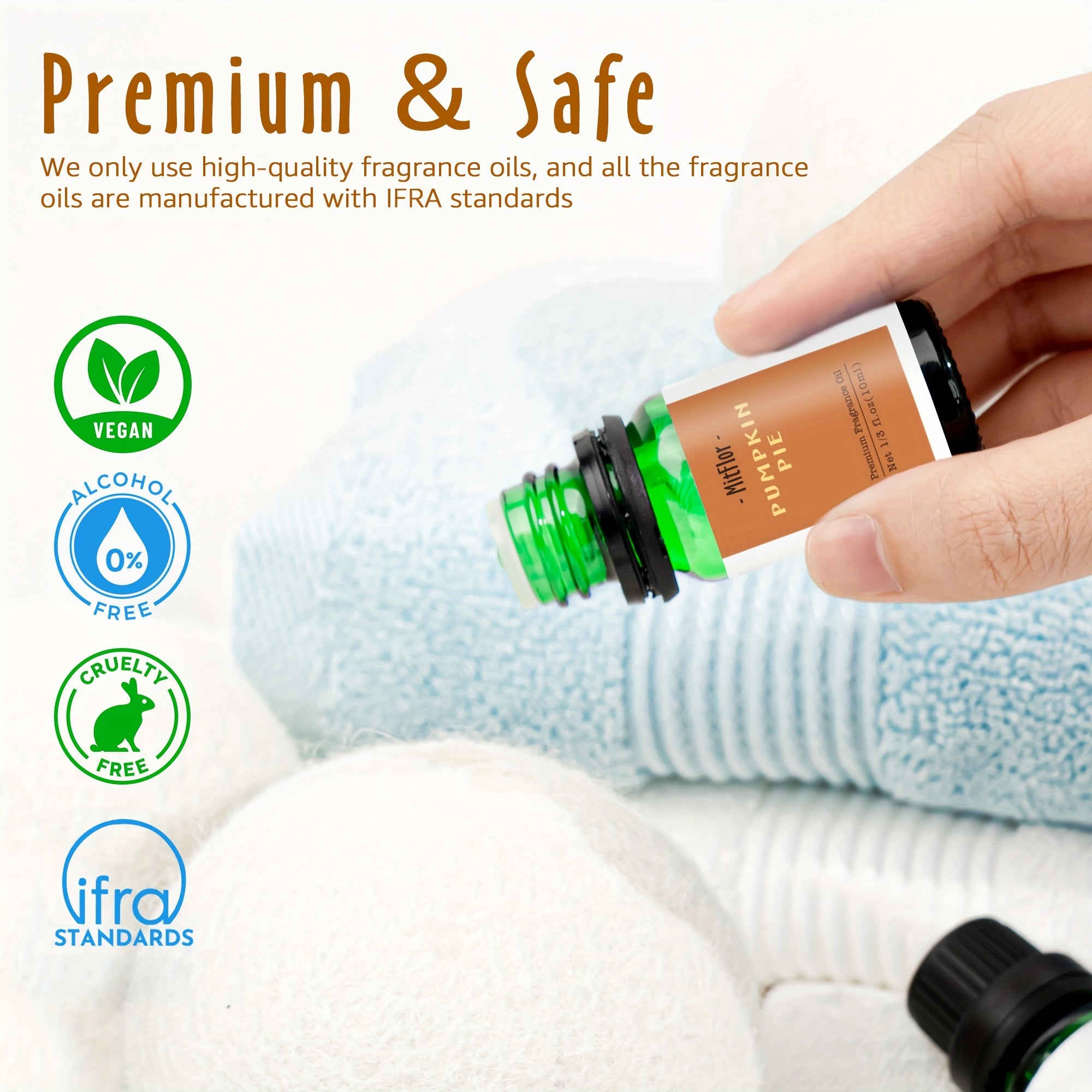 6x0.34oz Autumn Essential Oils for Diffusers for Home