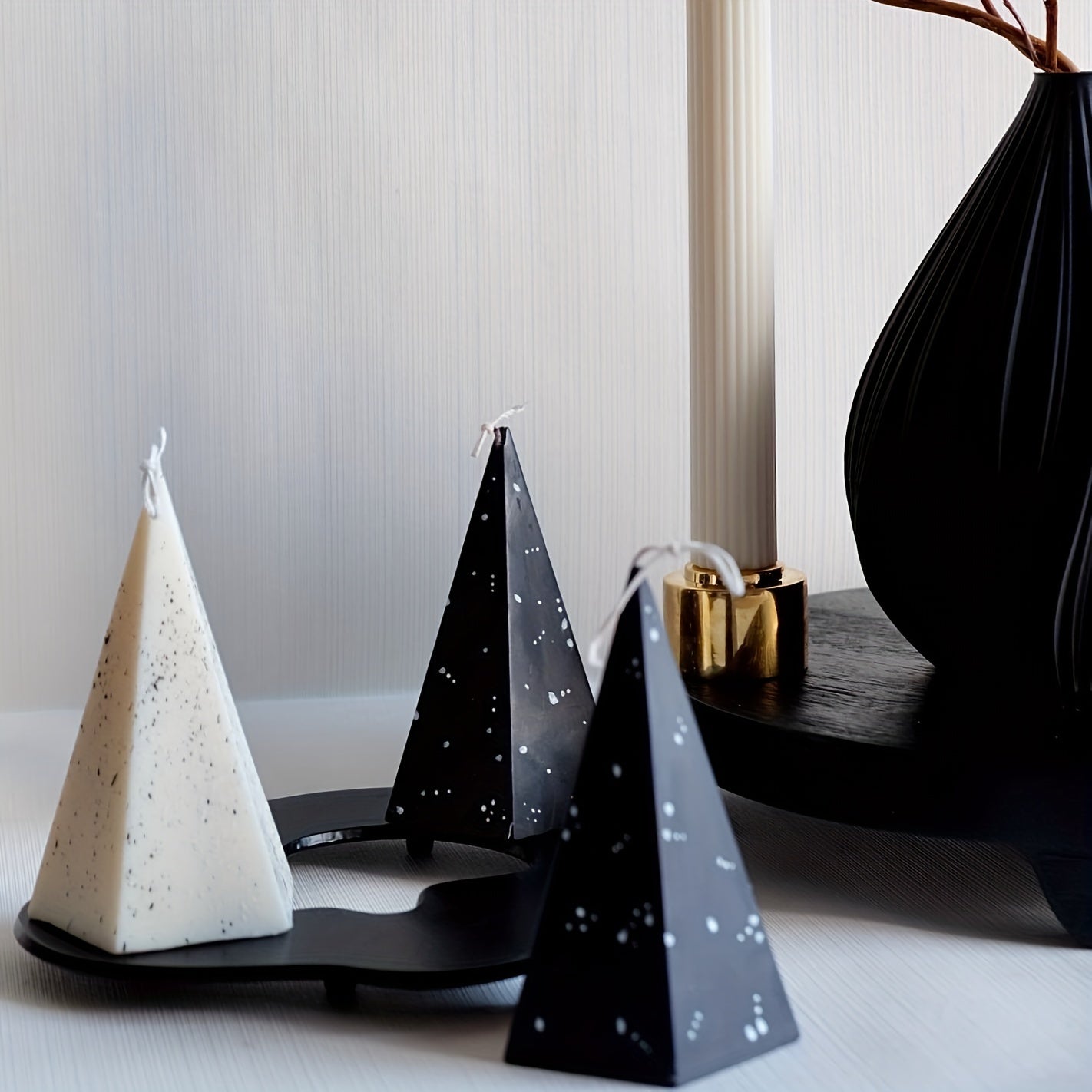 1pc Pentagonal Cone Candle Silicone Molds