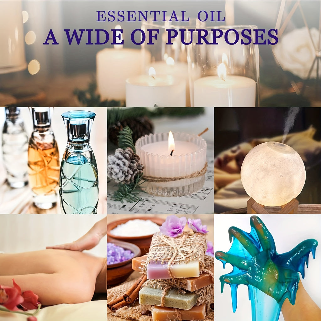 Essential Oils Set, 24 Scents Fragrance Oil for Candle Soap Making