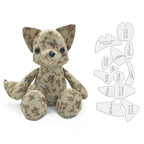 13pcs Fox Sewing Templates