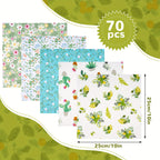 70pcs 10x10inch Cotton Fabric Square