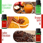 Fragrance Oils, Christmas Set of 6 Premium Scented Oils