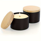 42pcs/6Set Black Candle Tins