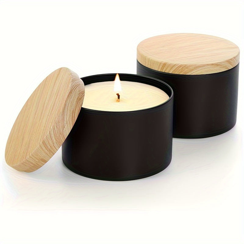 42pcs/6Set Black Candle Tins
