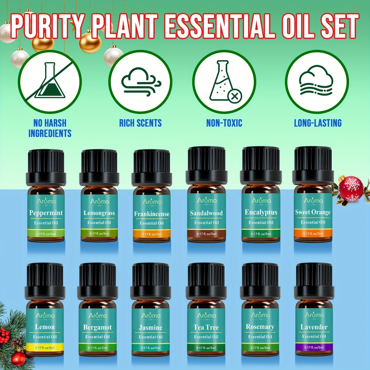 12*0.17oz Oil Essential Oils Set