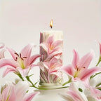Elegant White Silicone Tulip Lily Mold for DIY Candles
