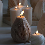 1pc Water Drop Candle Making Silicone Mold DIY Creative Geometric Shape Candle Making Handmade Resin Clay Plaster Ornament Silicone Molds Gift Art Crafts Home Decorations