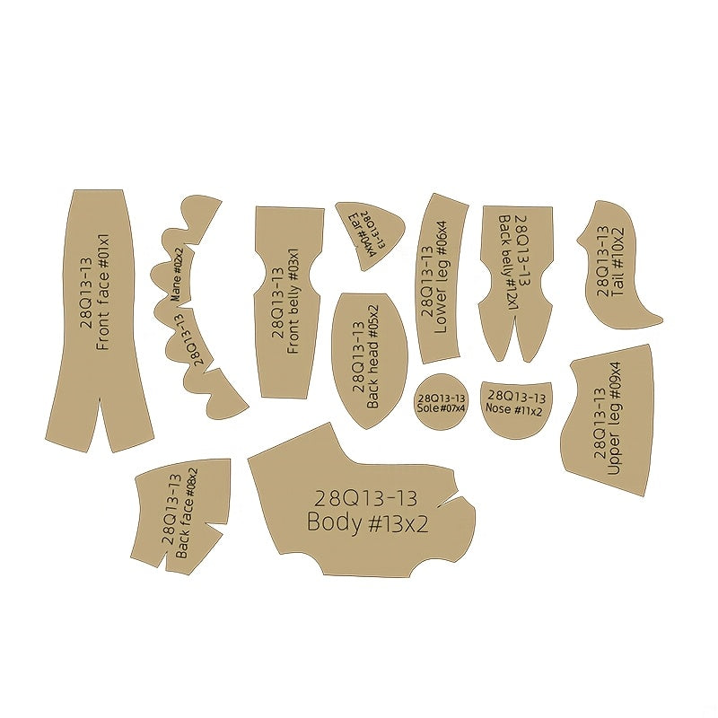 13pcs Horse Templates