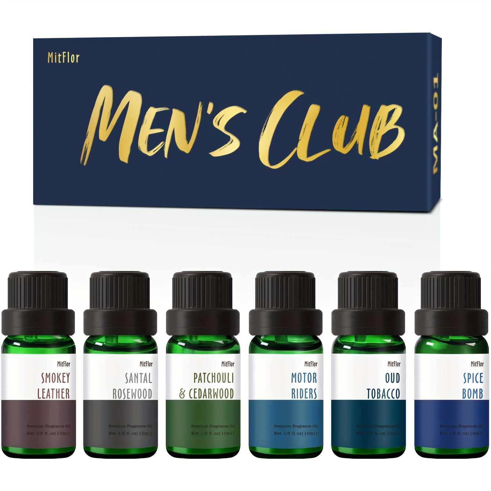 6x0.34oz Men's Club Fragrance Oil