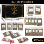 Set Of 40 Dried Herbs