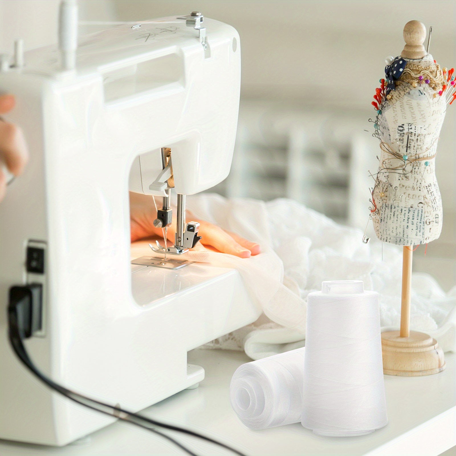 12-Pack All-Purpose Sewing Thread - Heavy-Duty 3000 Yards