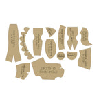 13pcs Horse Templates