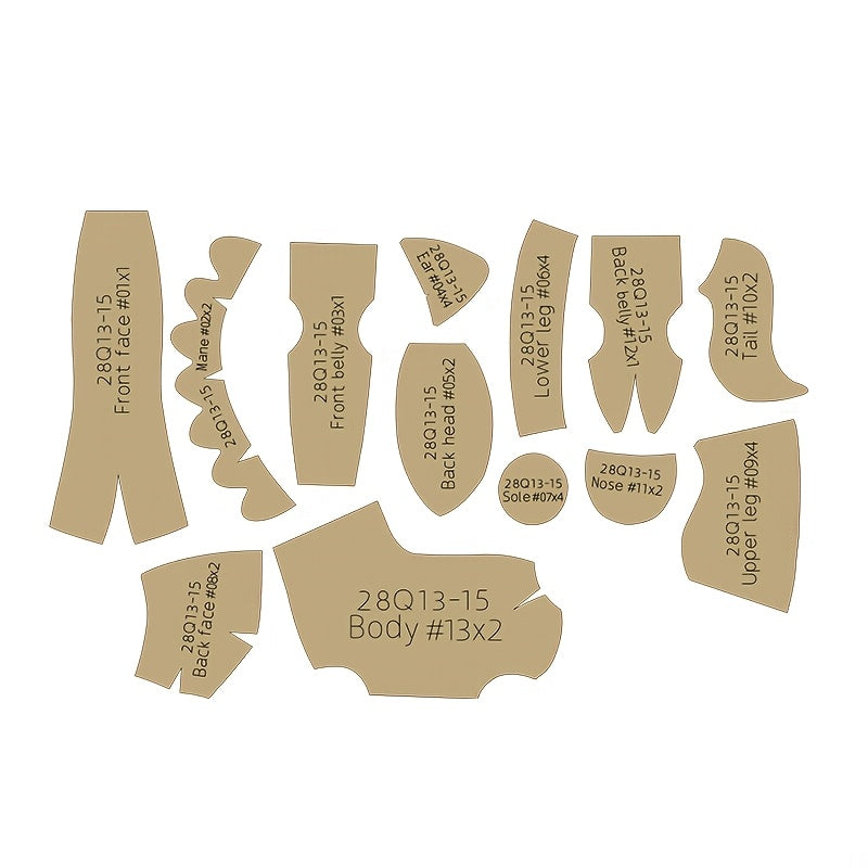 13pcs Horse Templates