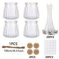 BlingFun 4pcs Mason Jar Candle Making Kit with Lids