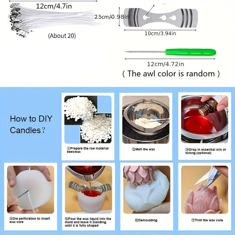 6pcs Silicone Candle Mold Set for Candle Making