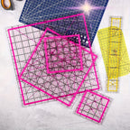 12, 5/9, 5/6/4, 5 Inch Acrylic Square Quilting Ruler