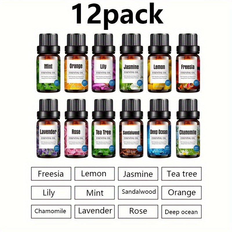 3/4pcs/8pcs/12pcs, 12 Kinds Of Essential Oils