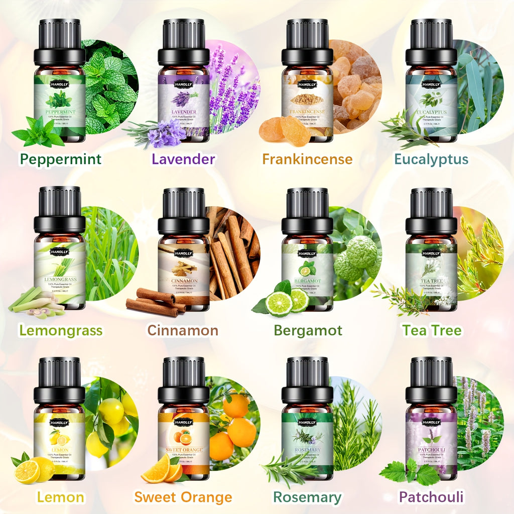 Essential Oils Set, 12x5ML Essential Oil Kit