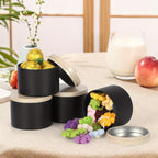 42pcs/6Set Black Candle Tins