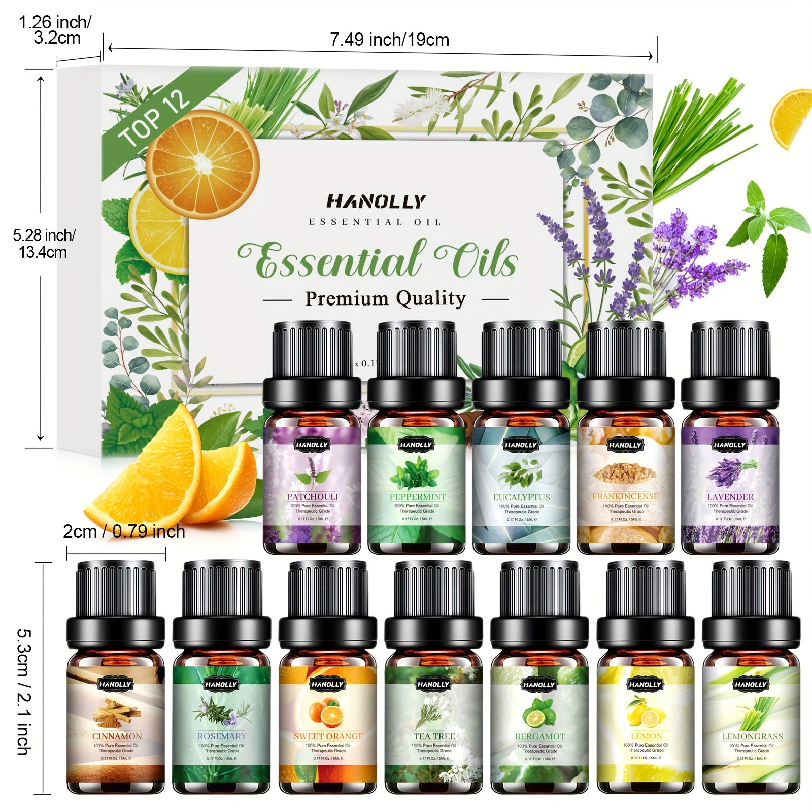 Essential Oils Set, 12x5ML Essential Oil Kit
