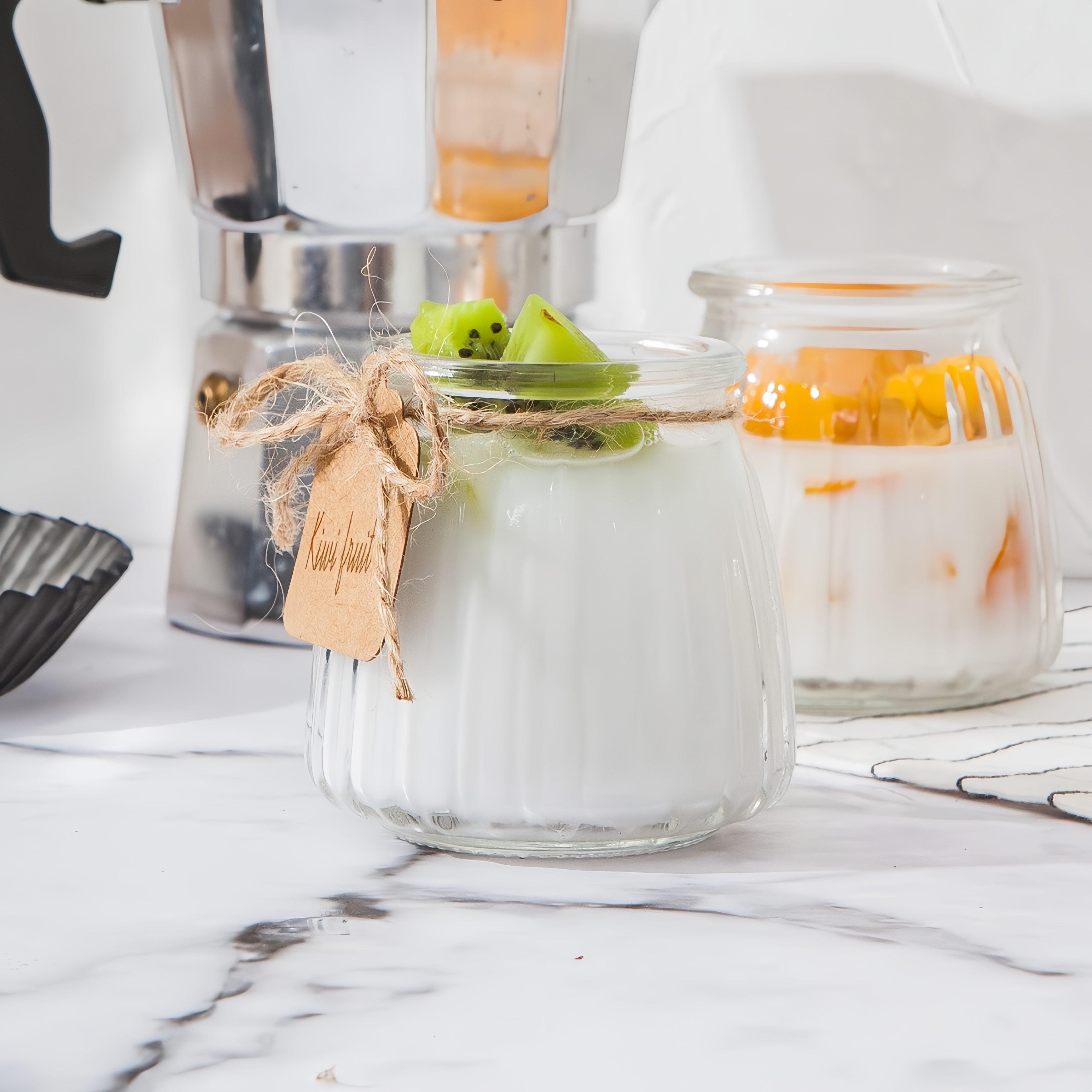 BlingFun 4pcs Mason Jar Candle Making Kit with Lids