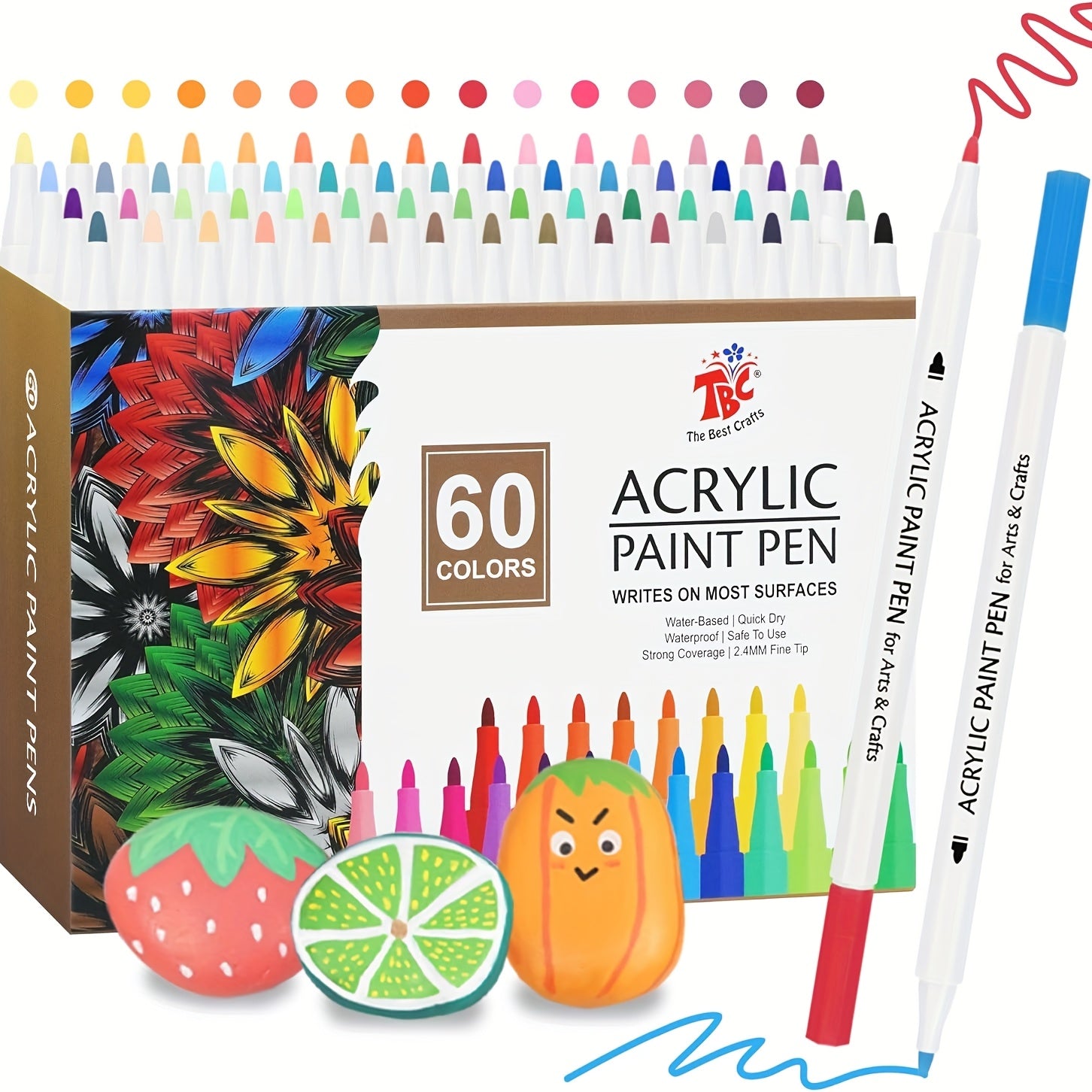 TBC The Best Crafts Acrylic Paint Pen - 60 Color